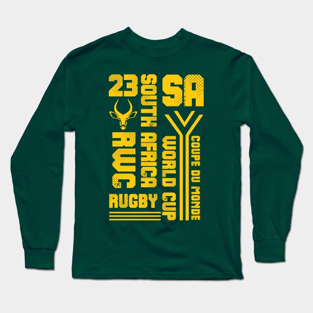 South Africa Rugby Union Springboks Memorabilia Long Sleeve T-Shirt by CGD